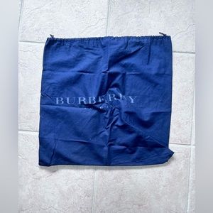 Authentic Burberry Drawstring Dust Bag in Blue EUC